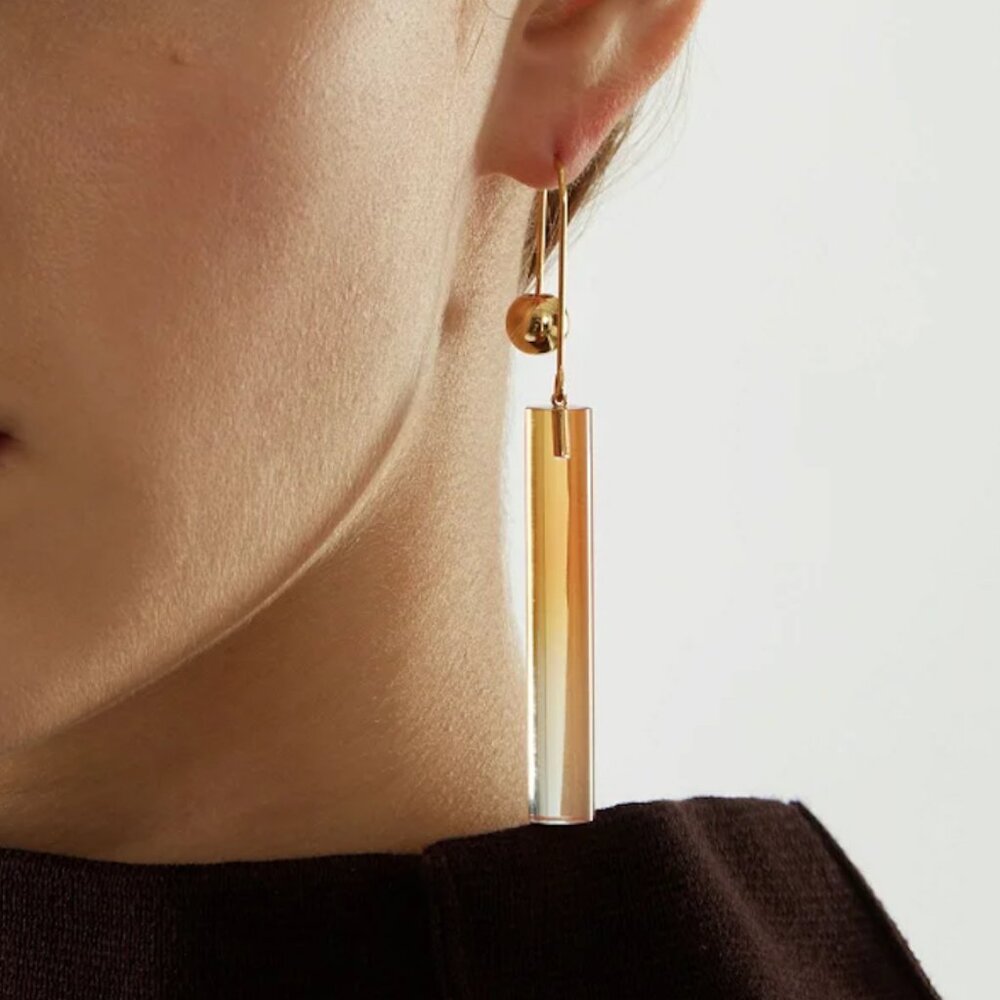 COS Recycled Glass Drop Earrings